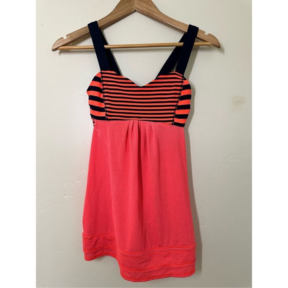 Lululemon Pink and Blue Sports Bra Top Size 4